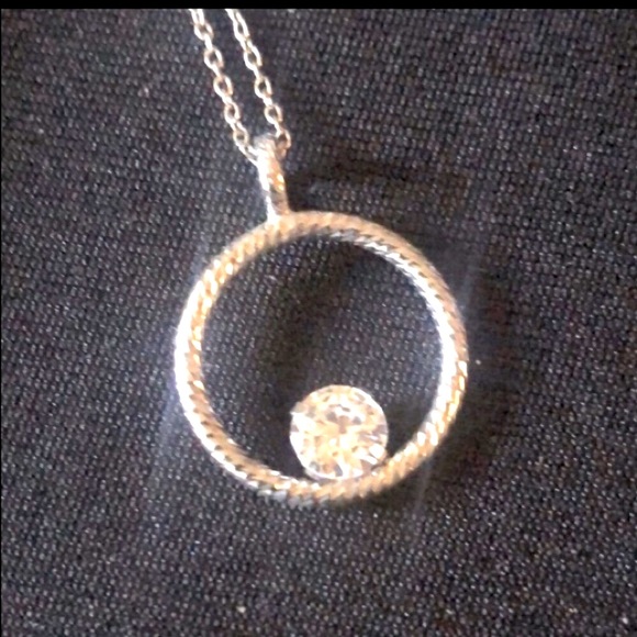 ❤️“GIANI BERNINI” STERLING SILVER CABLE CIRCLE PENDANT - Picture 1 of 5